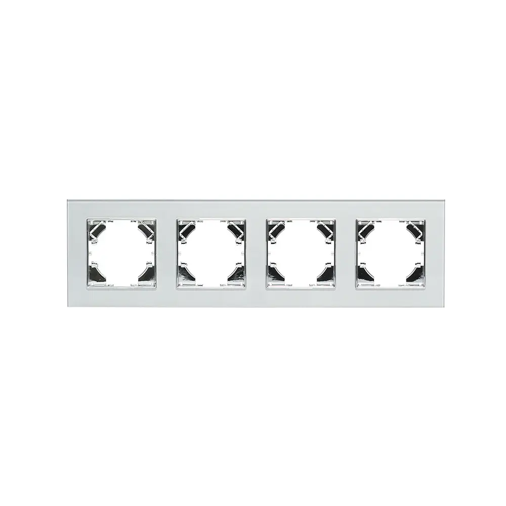 Стъклена рамка, Четворна, 86*299mm, Сребриста