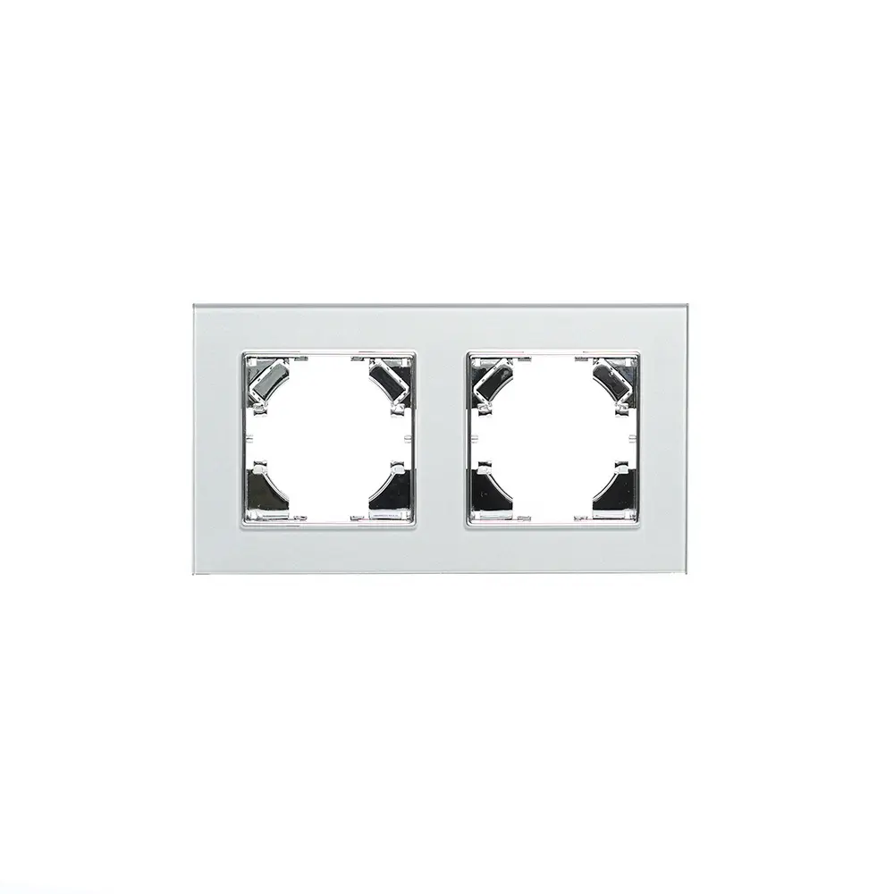 Стъклена рамка, Двойна, 86*157mm, Сребриста