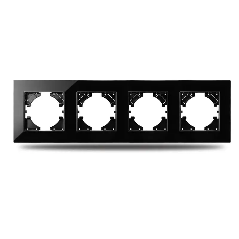 Стъклена рамка, Четворна, 86*299mm, Черна