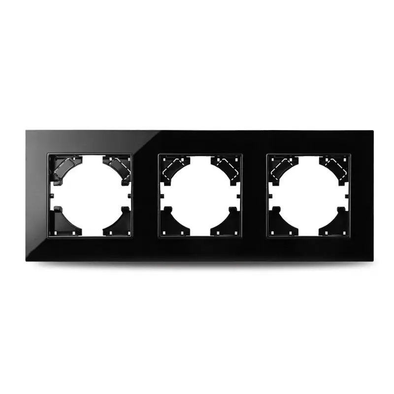 Стъклена рамка, Тройна, 86*228mm, Черна