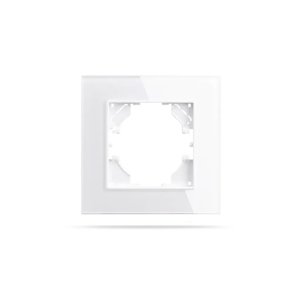 Стъклена рамка, Единична, 86*86mm, Бяла