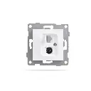 Механизъм за Комуникационна розетка, SAT/ RJ45 за CAT6, IMPACT, Бяла