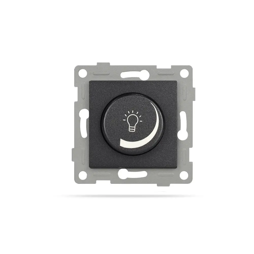 Механизъм Димируем ключ за осветление, IMPACT, Черен