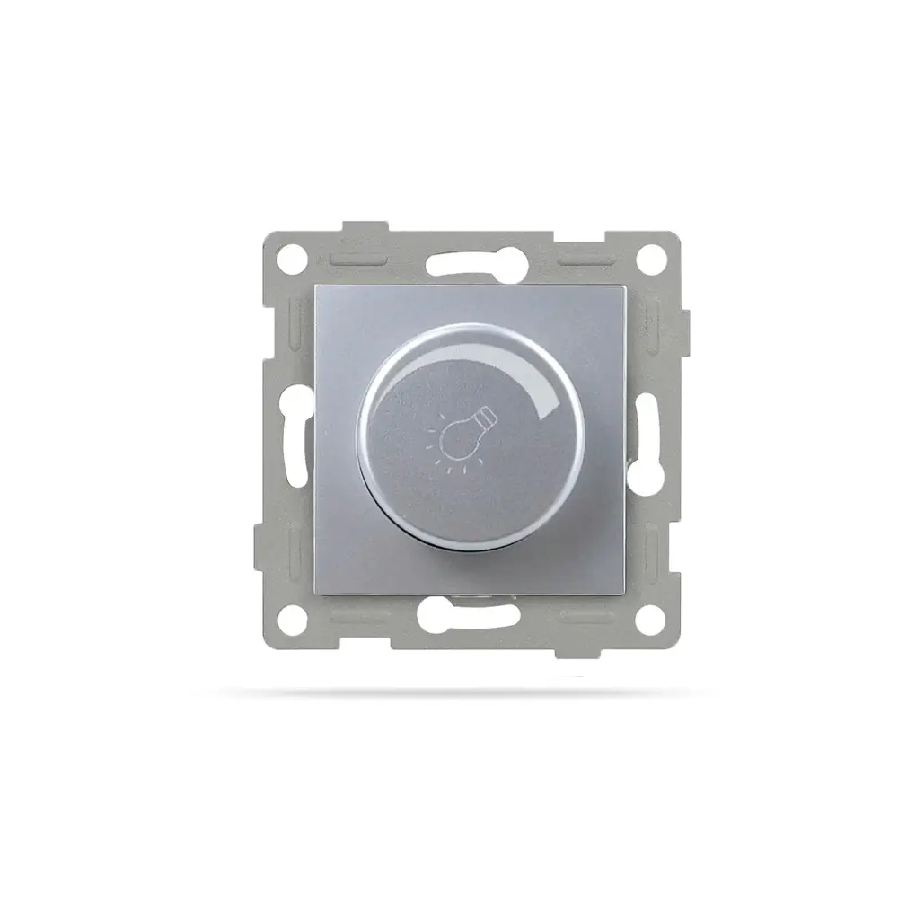 Механизъм Димируем ключ за осветление, IMPACT, Сребрист