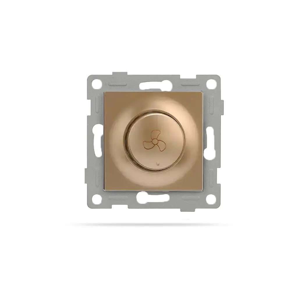 Механизъм Димируем ключ за вентилатор, IMPACT, Златист