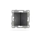 Механизъм за Двубутонен Девиаторен ключ, IMPACT, Черен