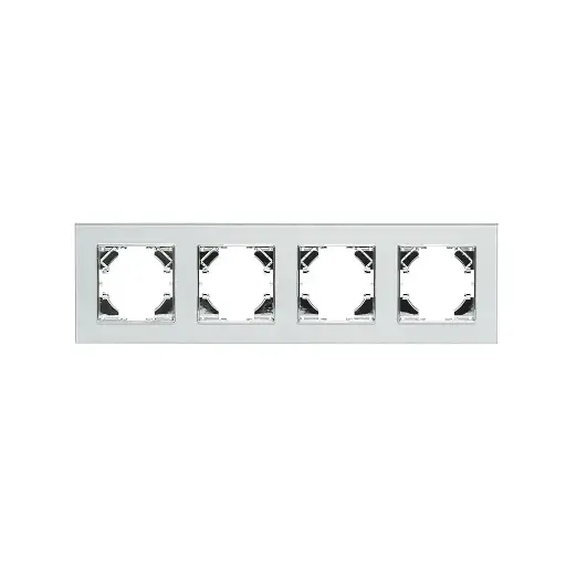 [3319925] Стъклена рамка, Четворна, 86*299mm, Сребриста