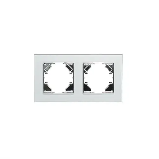 [3319840] Стъклена рамка, Двойна, 86*157mm, Сребриста