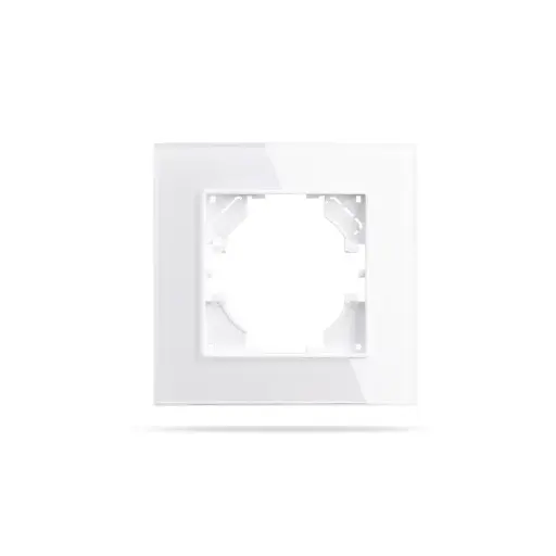 [3319796] Стъклена рамка, Единична, 86*86mm, Бяла