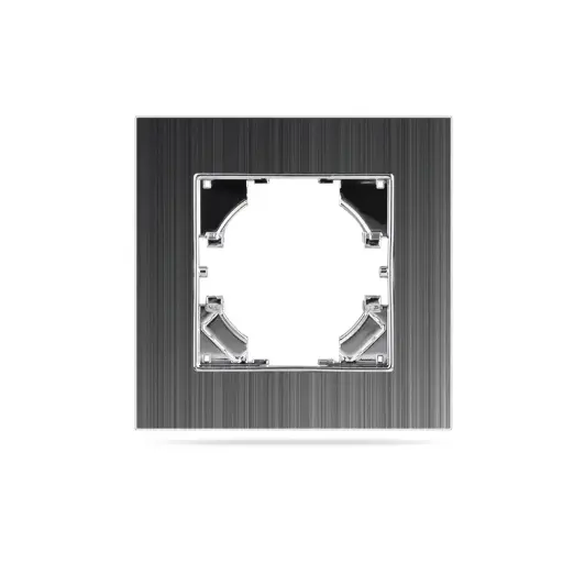 [3319987] Алуминиева рамка, Единична, 86*86mm, Черна