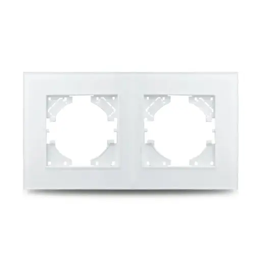 [3319833] Стъклена рамка, Двойна, 86*157mm, Бяла